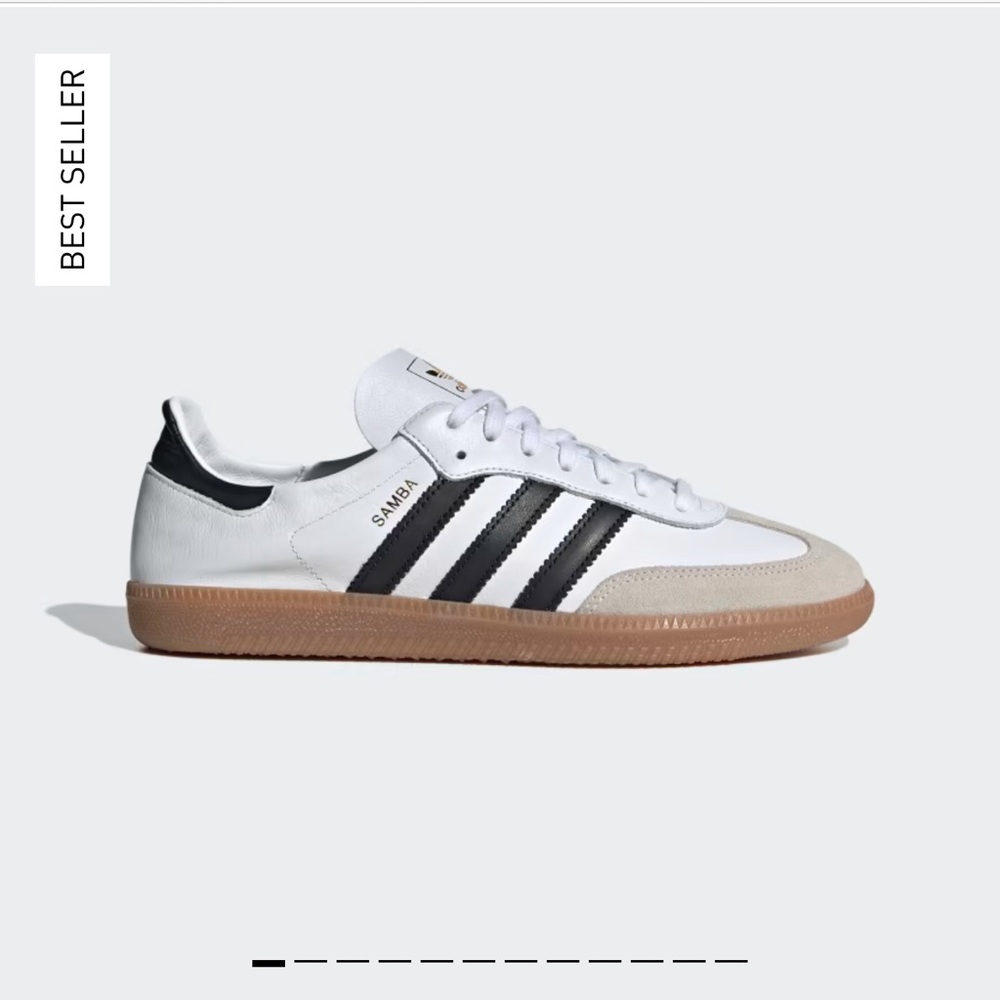 SOLD OUT Adidas Samba Decon White Black Sneakers Shoes SZ M 8.5/W 9.5